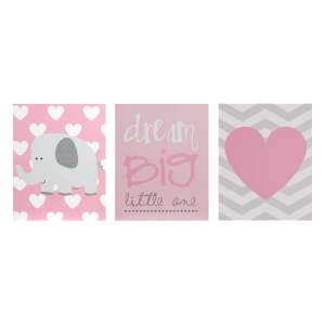 Dětské obrázky v sadě 3 ks 16×20 cm Dream Big – Premier Housewares