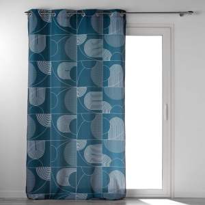 Modrý závěs 140×280 cm Esquisse – douceur d’intérieur