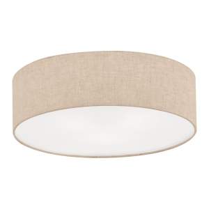 Béžové stropní svítidlo s textilním stínidlem ø 60 cm Thor – Fischer & Honsel