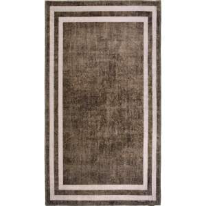 Hnědý pratelný koberec běhoun 200×80 cm – Vitaus