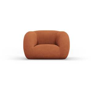 Oranžové křeslo z textilie bouclé Essen – Cosmopolitan Design