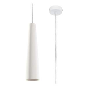 Bílé závěsné svítidlo s keramickým stínidlem ø 8 cm Alverna – Nice Lamps