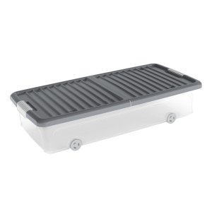 Plastový úložný box pod postel s víkem 74x37x16,5 cm W box underbed L – KIS