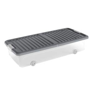 Plastový úložný box pod postel s víkem 74x37x16,5 cm W box underbed L – KIS