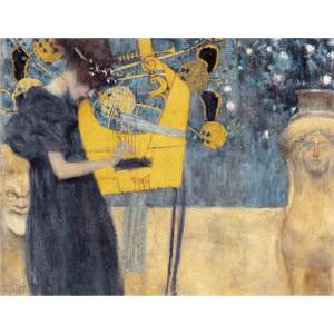 Reprodukce obrazu Gustav Klimt – Music, 90 x 70 cm