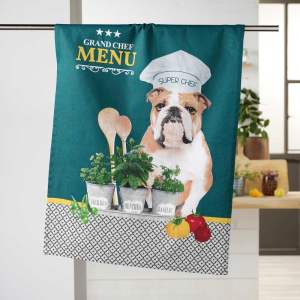 Bavlněná utěrka 50×70 cm Hot dog – douceur d’intérieur
