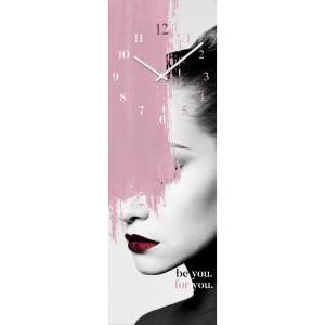 Skleněné nástěnné hodiny Be you – Styler