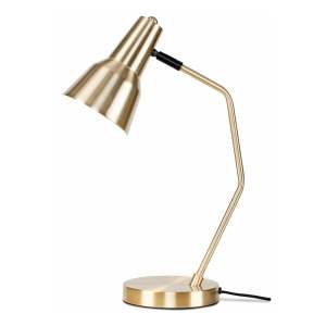 Stolní lampa s kovovým stínidlem ve zlaté barvě (výška 44 cm) Valencia – it’s about RoMi