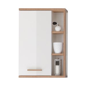 Bílá závěsná koupelnová skříňka 51×75 cm Set 923 – Pelipal