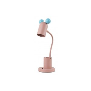Světle modro-růžová stolní lampa s kovovým stínidlem (výška 50 cm) Mouse – GTV