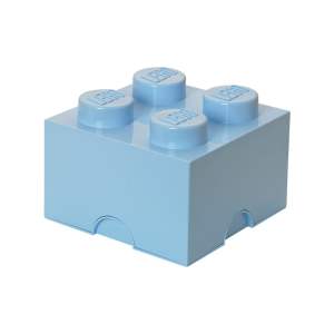 Světle modrý úložný box čtverec LEGO®