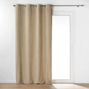 Béžový závěs z materiálu bouclé 140×240 cm Wooly – douceur d’intérieur