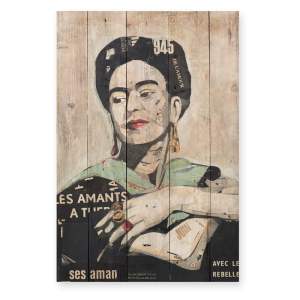 Dřevěná cedule 40×60 cm Frida Les Amants – Madre Selva
