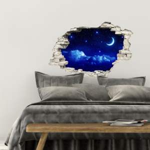 Samolepka Ambiance Romantic Moons, 60 x 90 cm