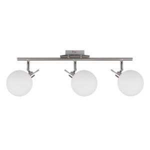 Stropní svítidlo ve stříbrné barvě se skleněným stínidlem 12×62 cm Ghost – Candellux Lighting