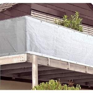 Bílá plastová balkonová zástěna 300×90 cm – Garden Pleasure