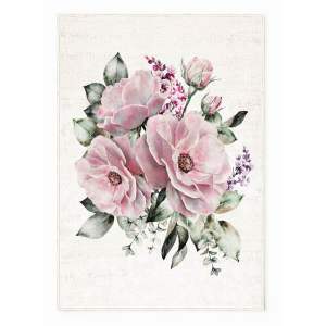 Růžovo-krémový pratelný koberec 100×140 cm New Carpets – Oyo home