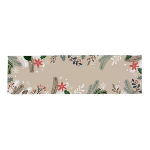 Bavlněný běhoun na stůl s vánočním motivem 40×140 cm Frosted Branches – Butter Kings