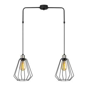 Černé kovové závěsné svítidlo Opviq lights Straton