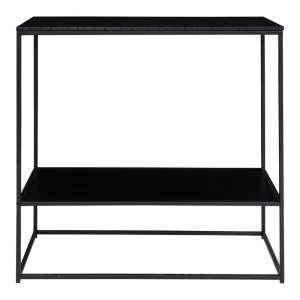 Černý konzolový stolek s černou deskou 80×36 cm Vita – House Nordic