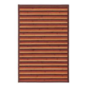 Bambusový koberec v hnědo-hořčicové barvě 60×90 cm – Casa Selección