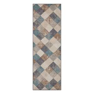 Modro-béžový běhoun 80×200 cm Terrain – Hanse Home