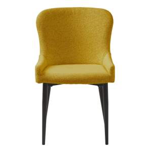 Žlutá jídelní židle Ontario – Unique Furniture