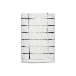 Bílé bavlněné ručníky v sadě 2 ks 40×60 cm Tile Stone – Mette Ditmer Denmark