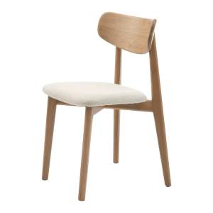 Jídelní židle v krémovo-přírodní barvě Elim – Unique Furniture