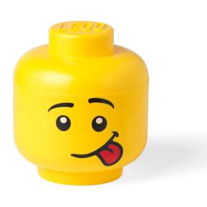 Žlutý úložný box ve tvaru hlavy LEGO® Silly L