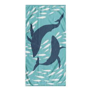 Modrá plážová osuška 90×180 cm Dolphin – DecoKing