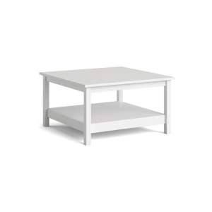 Bílý konferenční stolek 81×81 cm Madrid – Tvilum