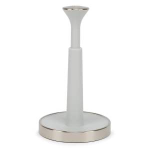 Bílý plastový stojan na papírové utěrky ø 16 cm Push&Tear – Joseph Joseph