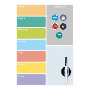 Magnetická tabule 30×42 cm Week Planner – Balvi