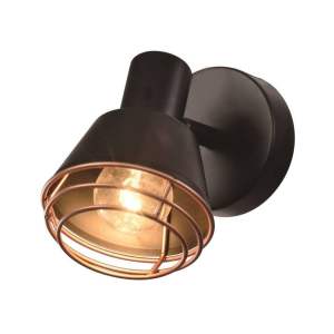 Černé kovové nástěnné svítidlo Neria – Candellux Lighting