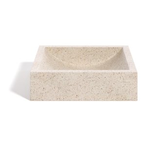 Umyvadlo z terrazzo Kave Home Sunday, 45 x 40 cm