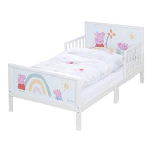 Bílá dětská postel 70×140 cm Peppa Pig – Roba