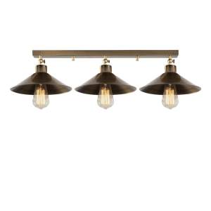Stropní svítidlo v bronzové barvě s kovovým stínidlem ø 24 cm Berceste – Opviq lights