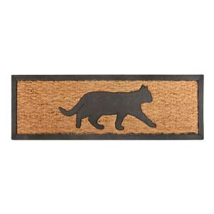 Rohožka z kokosového vlákna Esschert Design Kočka, 25 x 75 cm
