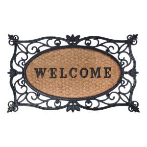 Rohožka z kokosového vlákna 45×45 cm Welcome – Esschert Design