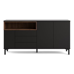 Černá komoda 176x90x49 cm Roomers – Tvilum