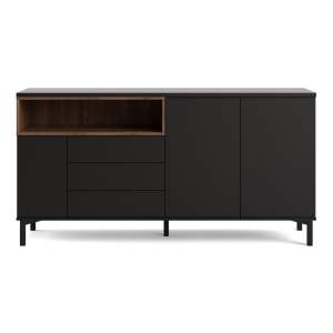 Černá komoda 176x90x49 cm Roomers – Tvilum
