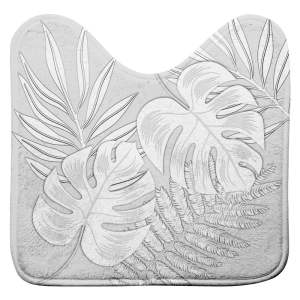 Světle šedá WC koupelnová předložka 45×45 cm Amber – douceur d’intérieur
