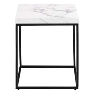 Odkládací stolek s deskou v dekoru mramoru 40×40 cm Barossa – Actona