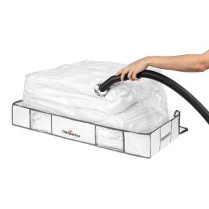 Vakuový látkový plastový úložný box pod postel 105x45x15,5 cm Life – Compactor