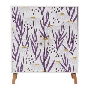Bílá skříňka 95×111 cm Multilux – Kalune Design
