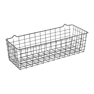 Černý nástěnný kuchyňský košík Metaltex Koala Lava