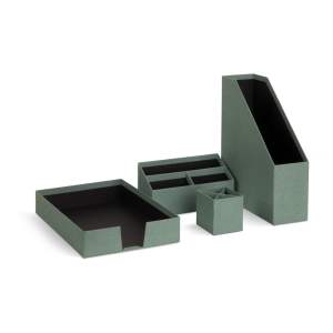 Kartonové organizéry v sadě 4 ks Hugo Canvas Paper Laminate – Bigso