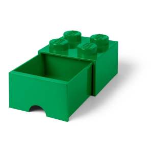 Zelený úložný box s šuplíkem LEGO®