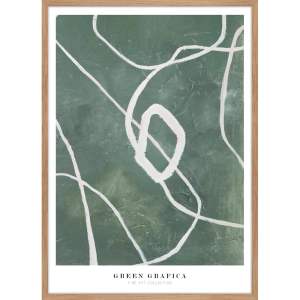 Obraz 52×72 cm Green Grafica – Malerifabrikken